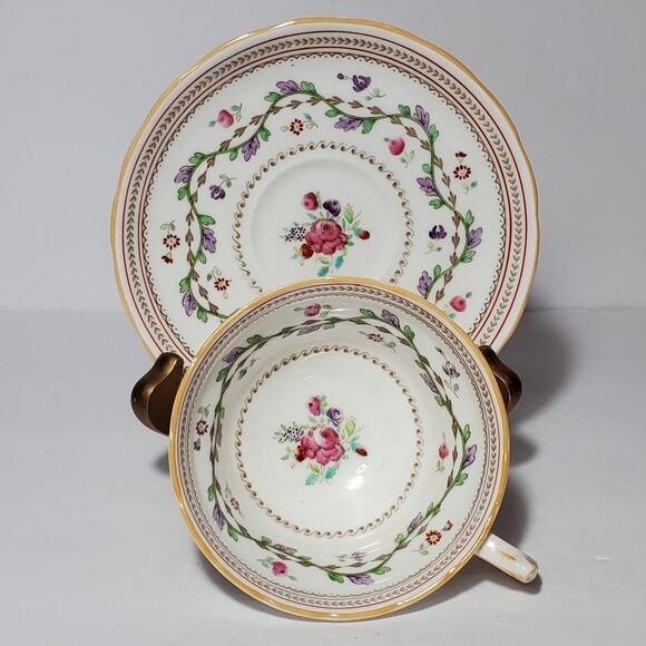 Copelands Grosvenor Teacup and Saucer Craigavon Floral - Picture 9 of 9